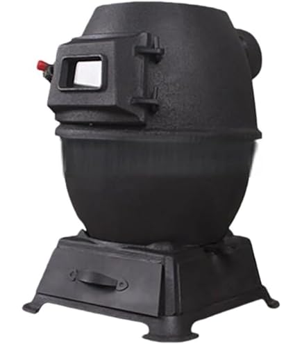 Amazon.co.jp: ホンマ製作所 黒耐熱窓付時計型薪ストーブ : スポーツ